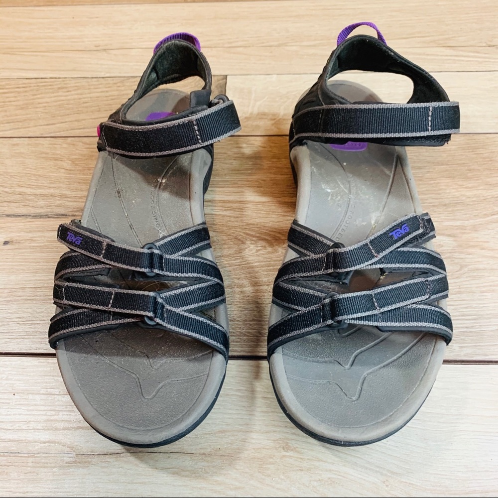 TEVA | Black & Gray Sandals | Size 9